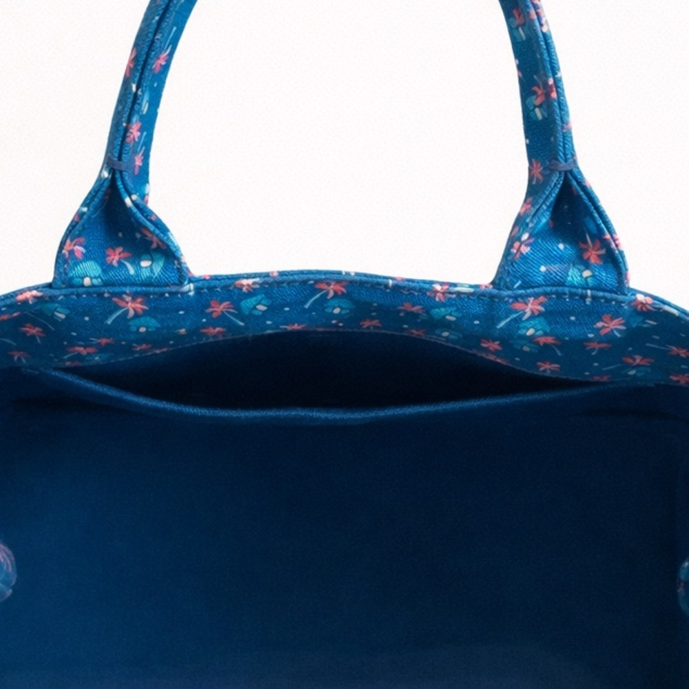 Prada • Canapa 2 Way Canvas Tote Bag in Blue St. Palm, a Limited Edition Print - Picture 11 of 15